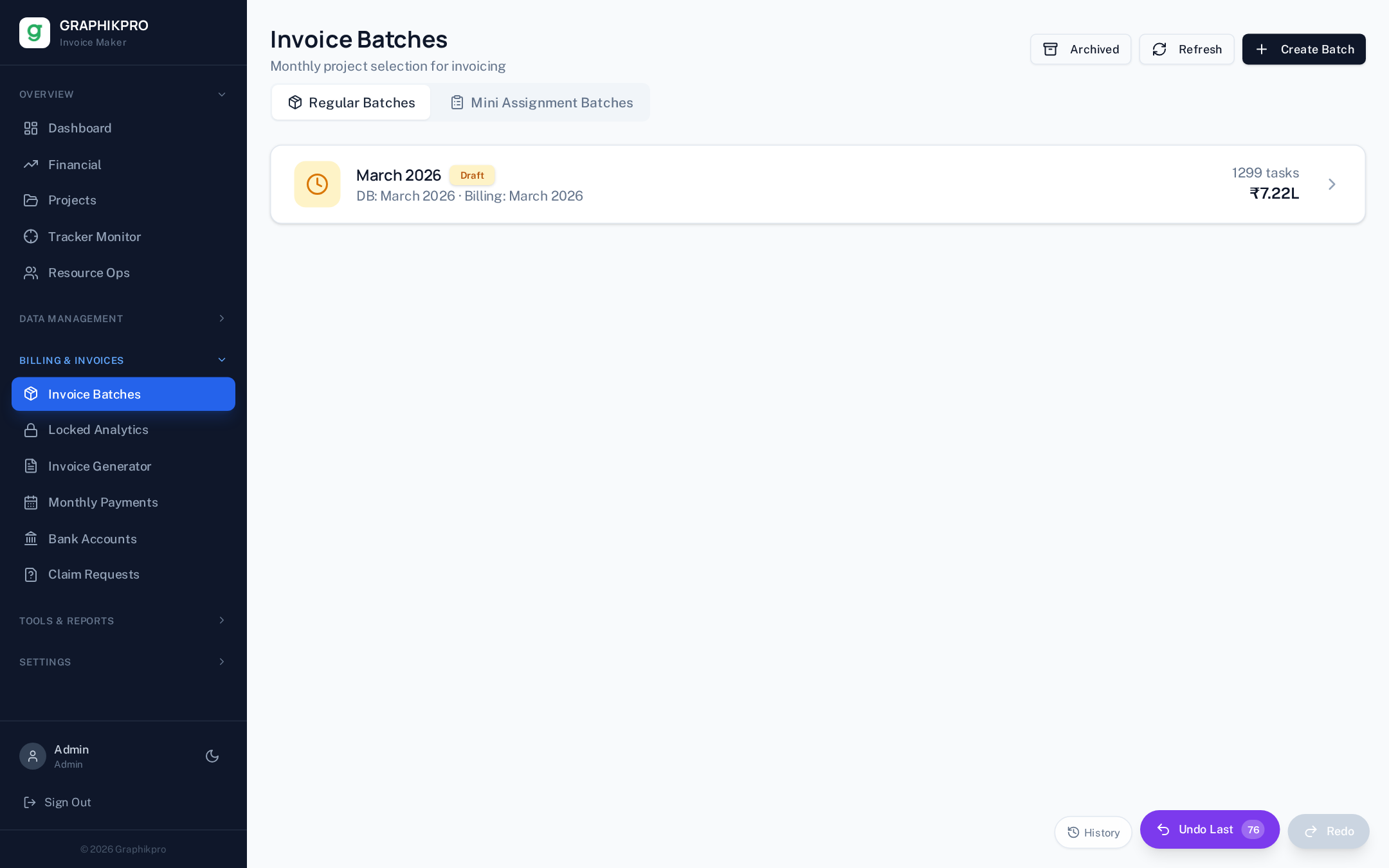 Invoice Batches