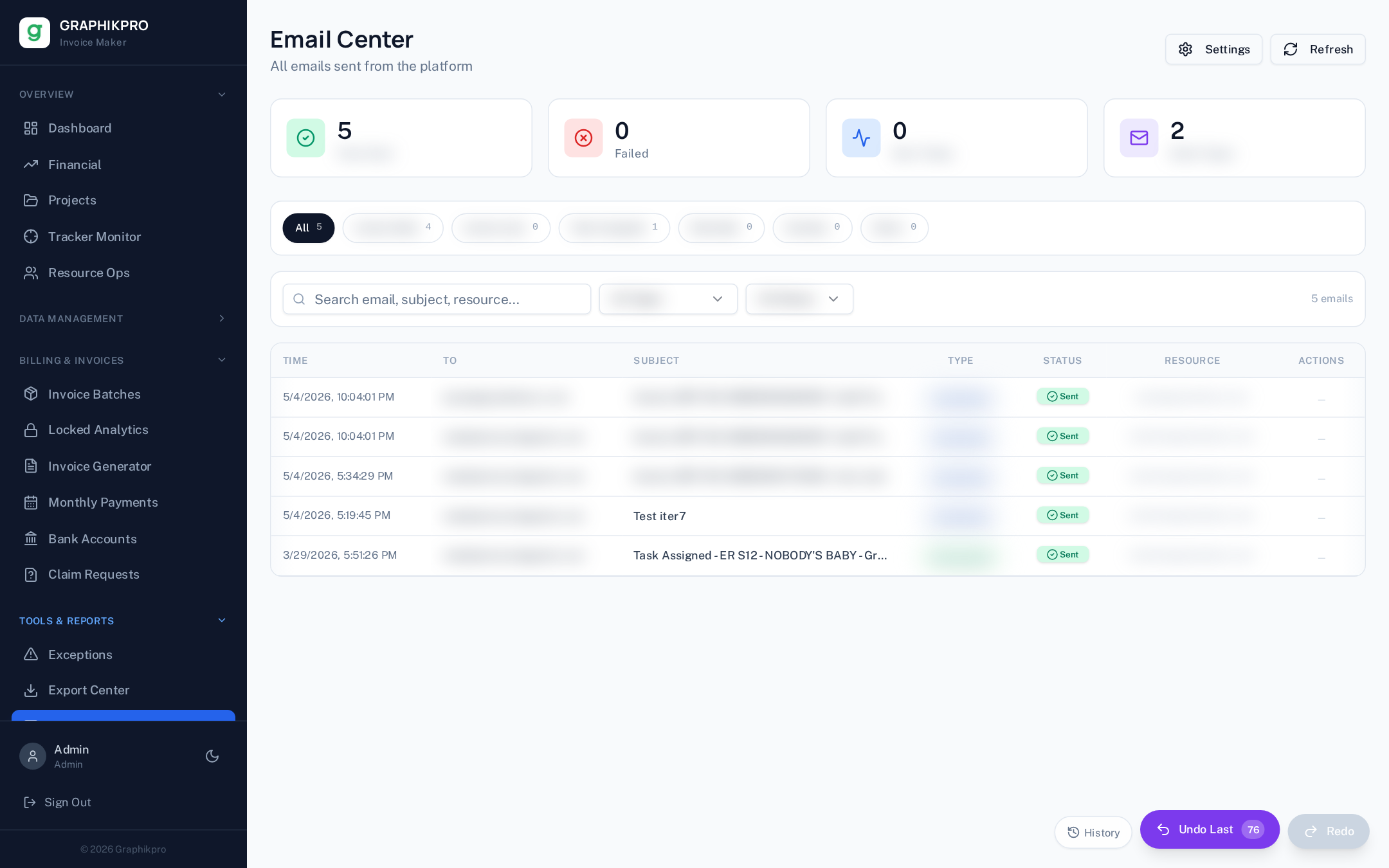 Email Center