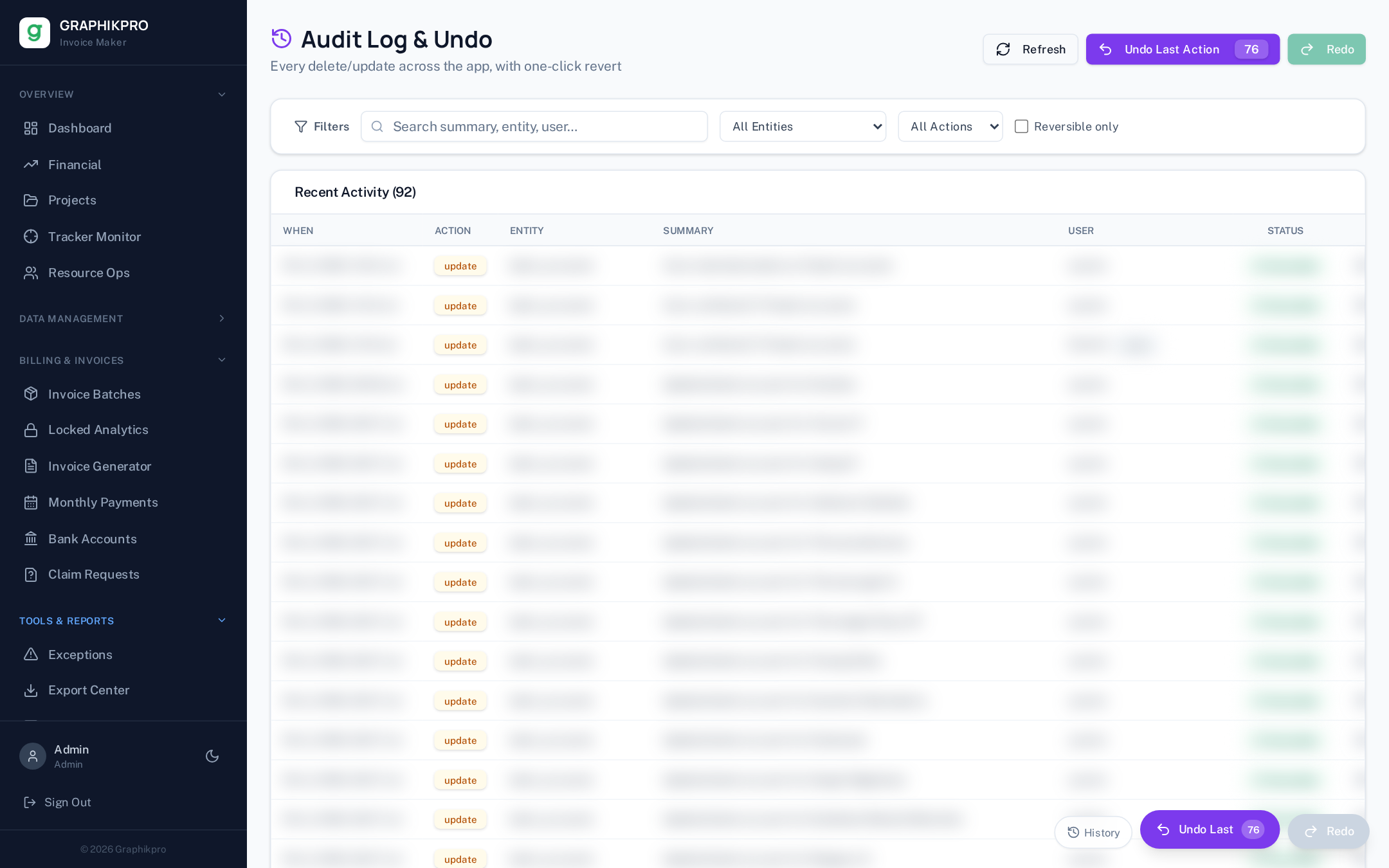 Audit Log